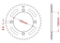 Achtertandwiel aluminium 46 tanden