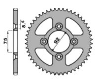 Achtertandwiel aluminium 43 tanden