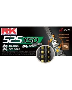 RK 525 RX'Ring Super Verst. Ketting, zwart-goudkleurig 116L