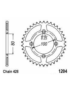 Achtertandwiel aluminium 46 tanden