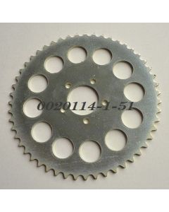achtertandwielen aluminium 51 t