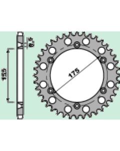 Achtertandwiel aluminium 45 tanden