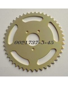 Achtertandwiel aluminium 44 tanden