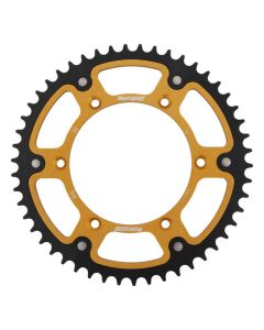 Achtertandwiel aluminium 50 tanden hybrid gold