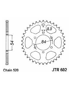 Achtertandwiel alu 39 tanden