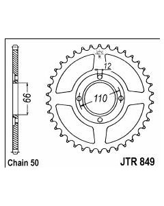 Achtertandwiel aluminium 35 tanden