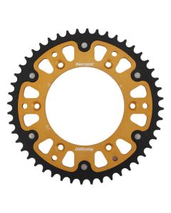 Achtertandwiel aluminium 50 tanden hybrid gold