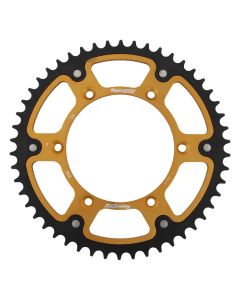 Achtertandwiel aluminium 50 tanden hybrid gold