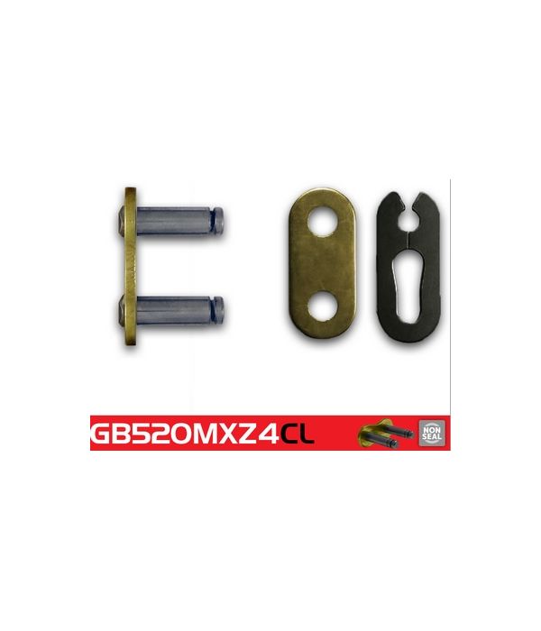 Schakel met kettingslotje RK 520 MXZGB goud