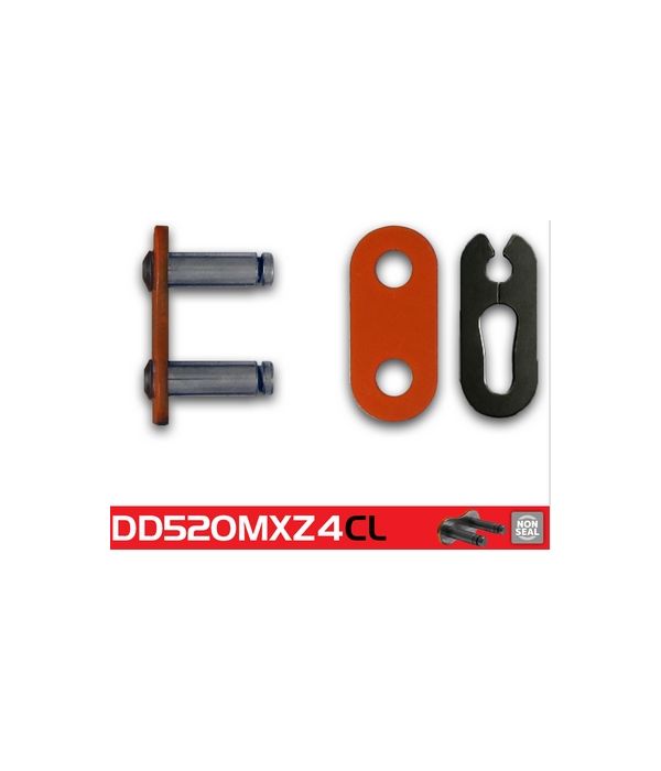 Schakel met kettingslotje RK 520 MXZO oranje