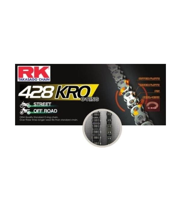 Schakel met kettingslotje RK 428 KRO
