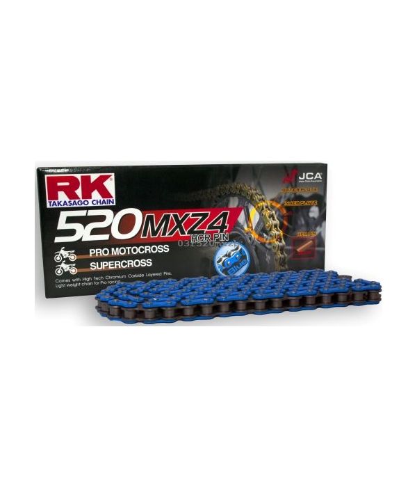 Ketting RK 520 racing cross BLAUW 120 L