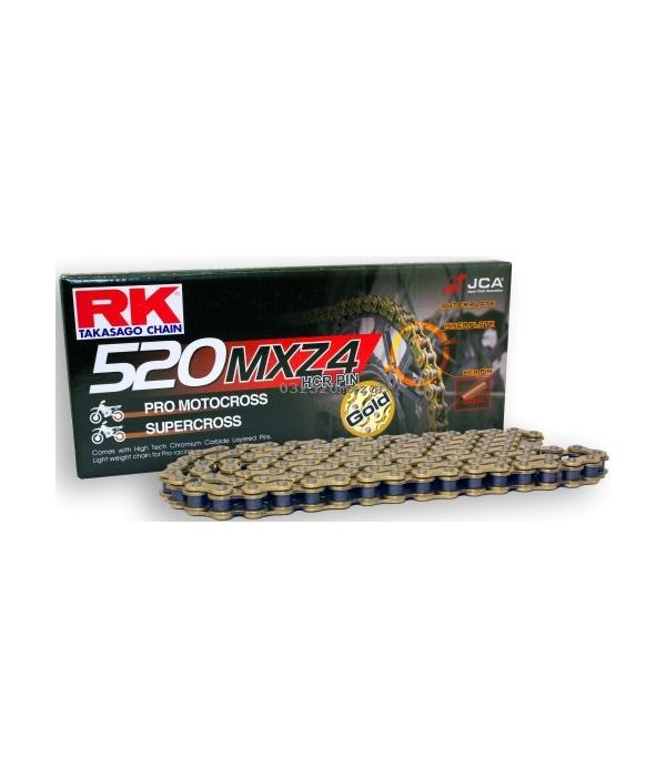 Ketting RK 520 racing cross kleur goud