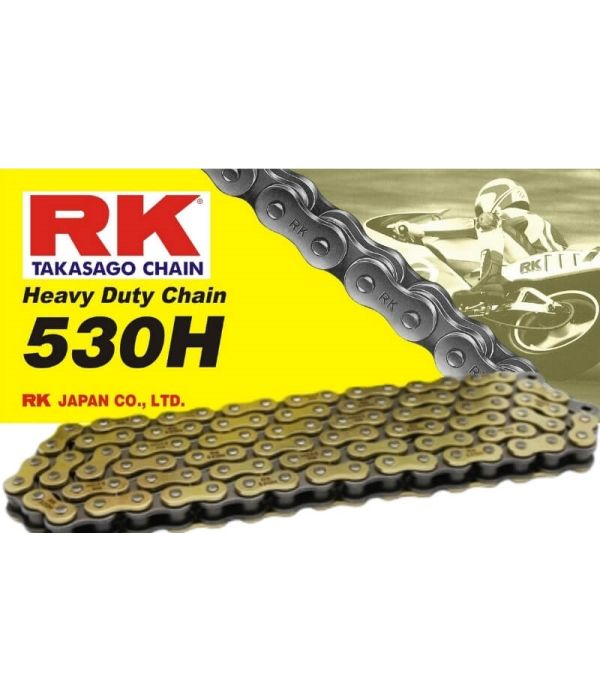 Ketting RK 530 versterkt kleur goud 120L