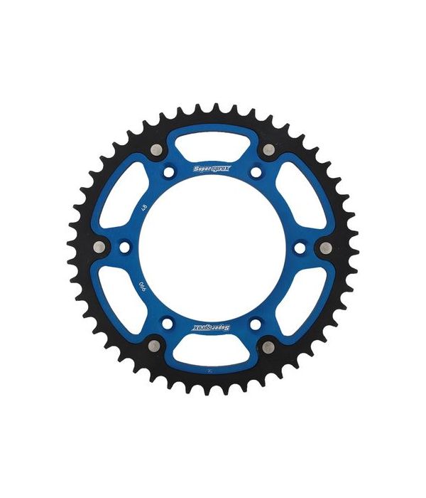 Achtertandwiel Hybrid 49 tanden blauw