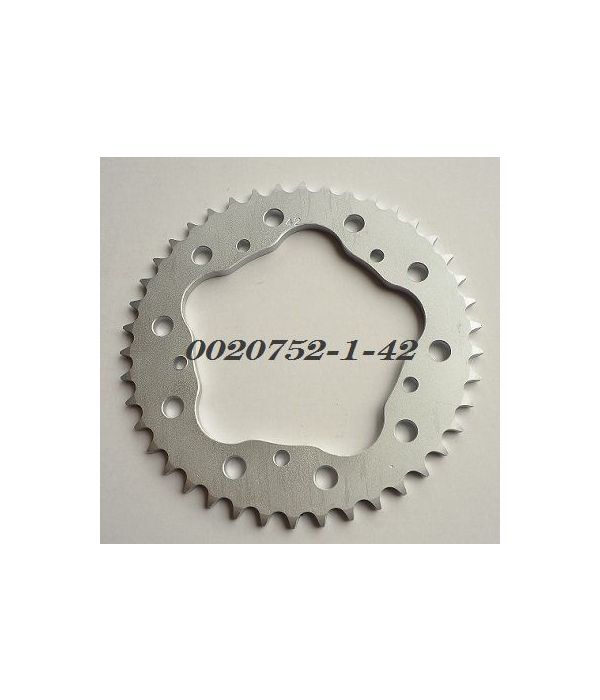 Achtertandwiel aluminium 42 tanden
