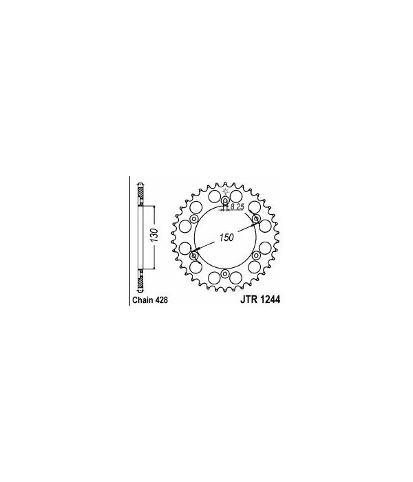 Couronne alu 49 dents